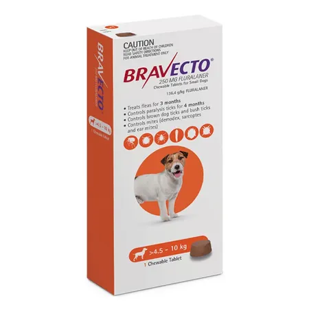 Bravecto Chew for Small Dogs 3 month pack - 4.5 to 10kg