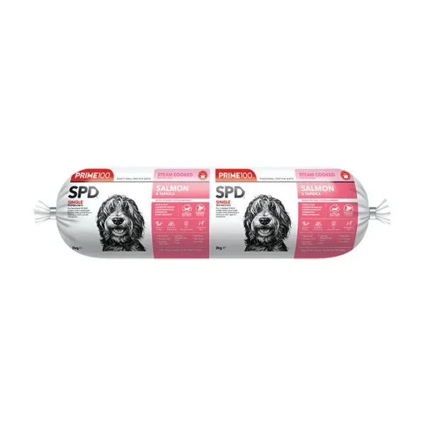 Prime100 SPD Salmon & Tapioca Roll Dog Food 2kg