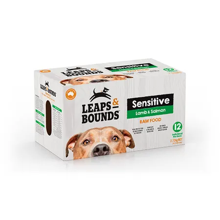 Leaps & Bounds Barf Senstve Salmon & Lamb Dog Patties 2.72kg