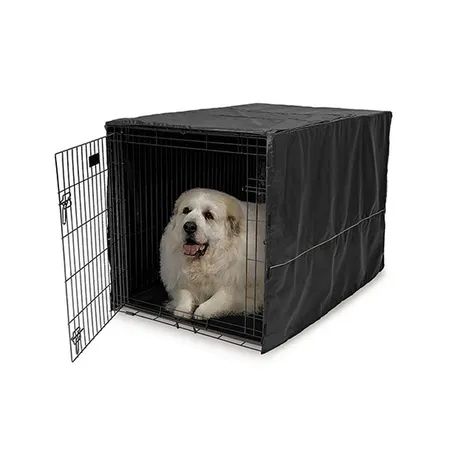 Quiet Time Dog Crate Cover Black XXLarge