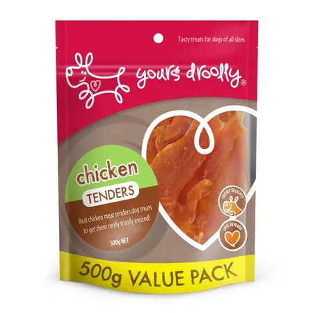 Yours Droolly Chicken Tenders Dog Treat 500g