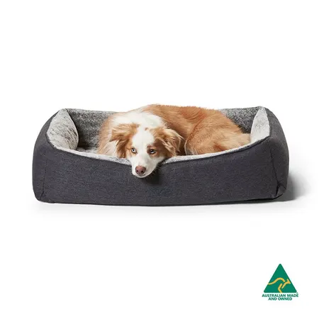 Snooza Snuggle Orthopaedic Dog Basket Navy Large 115x85x20xm