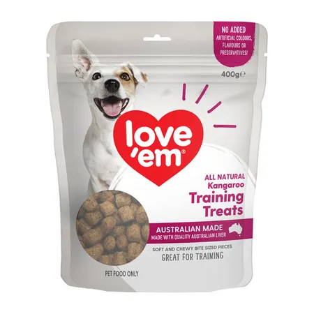 Love Em Kangaroo Training Dog Treat 400g