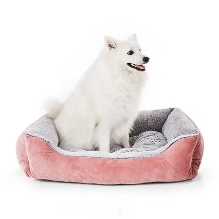 All Day Modern Luxe 2.0 Quilted Dog Basket Pink Medium