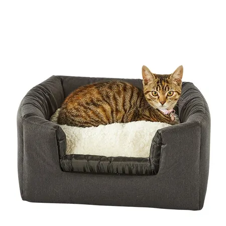 All Day Collapsible Cube Cat Bed Grey 40x40x40cm