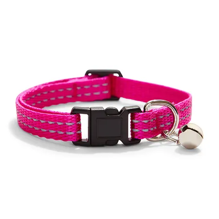 All Day Core Reflective Breakway Cat Collar Pink 20-30cm