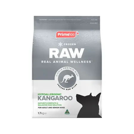 Prime100 Spd Raw Kangaroo & Vegetable Dog Food 1.7kg