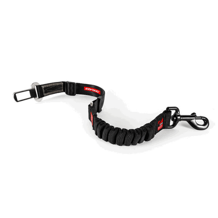 EzyDog Zero Shock Dog Car Restraint Black