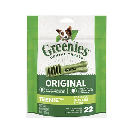 GREENIES Canine Dental Dog Treats Original Teenie 170g