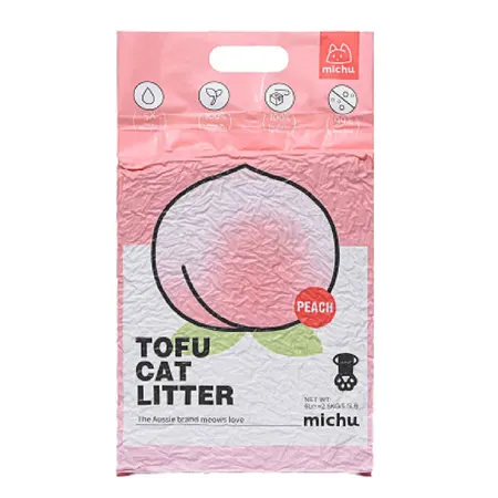 Michu Clumping Tofu Peach Cat Litter 6L