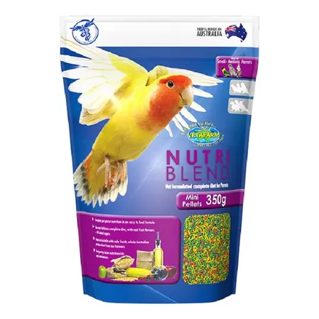 Vetafarm Nutriblend Parrot Mini Pellets Bird Food 350g