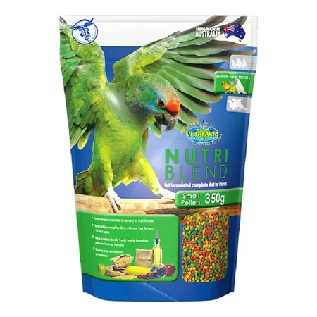 Vetafarm Nutriblend Parrot Small Pellets Bird Food 350g