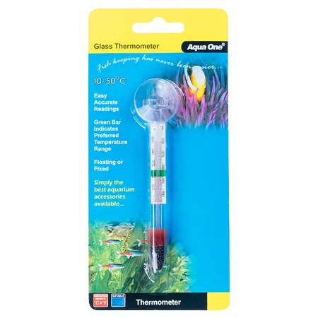 Aqua One Glass Thermometer 1 Pack