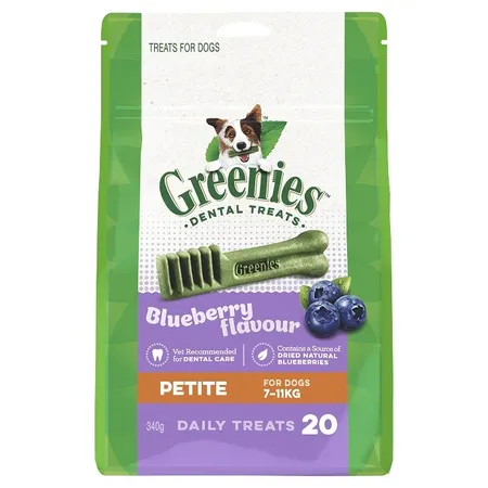 GREENIES Canine Dental Dog Treats Blueberry Petite 340g 340g