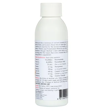 Vetafarm Multivet With Moulting Aid 100mL