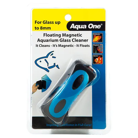 Aqua One Floating Magnetic Aquarium Glass Cleaner Medium