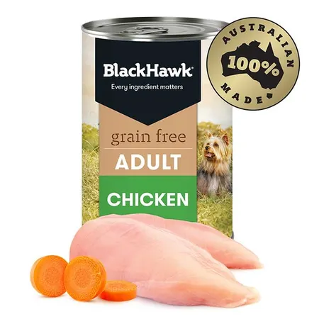 Black Hawk Grain Free Holistic Dog Food Chicken 12 x 400g