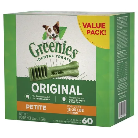 Greenies Original Dog Treat Petite 1kg x 2