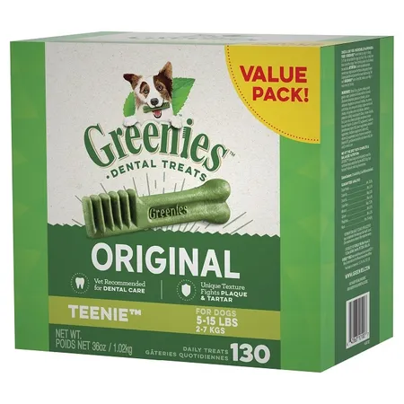 Greenies Original Dog Treat Teenie 1kg x 2