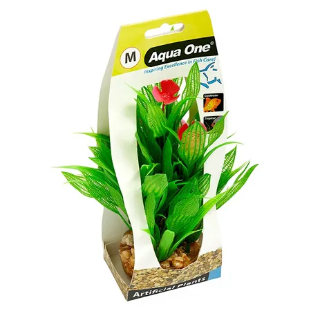 Aqua One Gravel Base Madagascar Lace Plastic Plant Medium