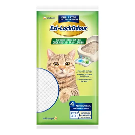 Ezi-Lockodour Absorbent Cat Litter Pads 4PK