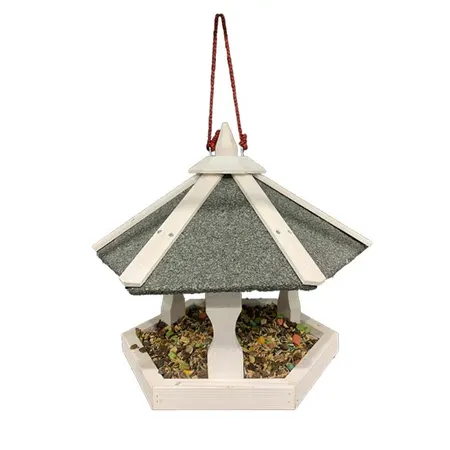 Watson & Williams 6 Sided Wooden Bird Feeder Small