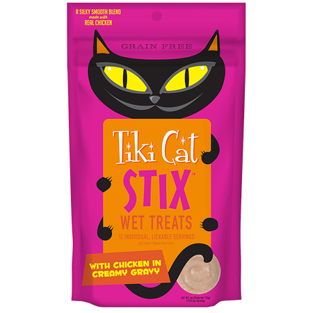 Tiki Stix Chicken Cat Treat Pouch 14g 6 Pack