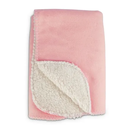 All Day Sherpa Cat Throw Pink 61x61cm