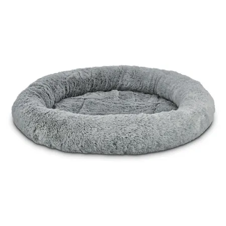 All Day Oval Donut Cat Bed Grey