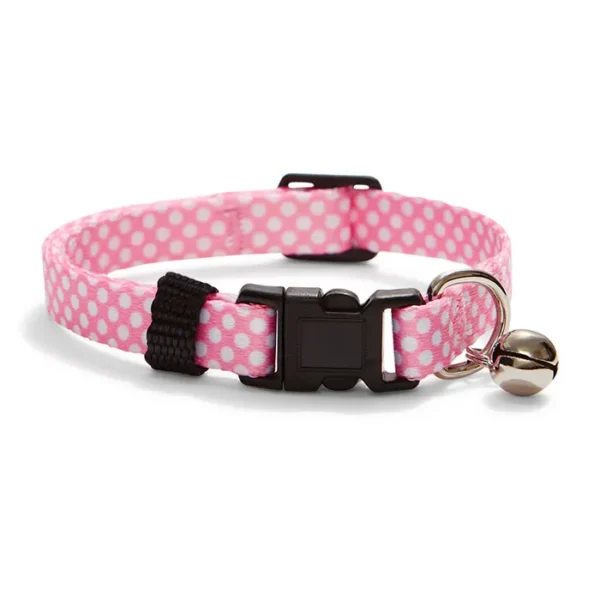 All Day Everyday Dot Breakaway Cat Collar Pink 20-30cm