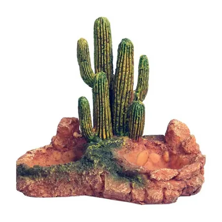 Reptile One Resin Base Cactus Reptile Garden Sm 12x12x14cm