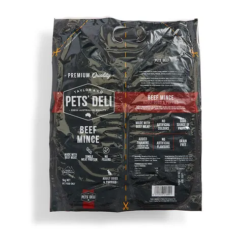 Pets Deli Raw Gourmet Beef Adult Dog Food 5kg