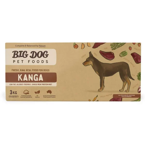 Big Dog Barf Allergy Kangaroo Dog Food 3kg