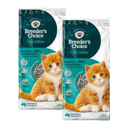 Breeders Choice Cat Litter 30L x 2