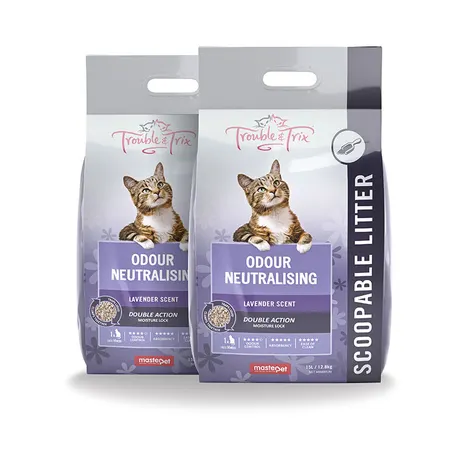 Trouble & Trix Lavender Cat Litter 15L x 2