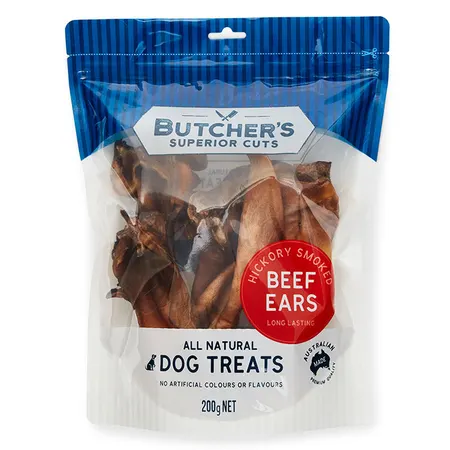 Butcher's Superior Cuts Long Last Beef Ear Dog Treat