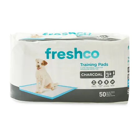 Freshco Dog Training Pads Charcoal 3Cup 50PK