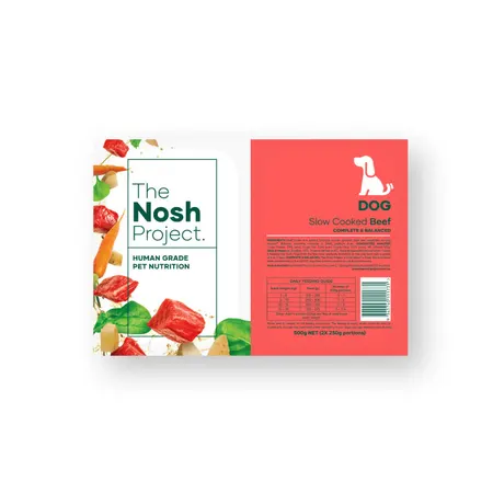 The Nosh Project Beef Bowl Adult Dog Meal 500g