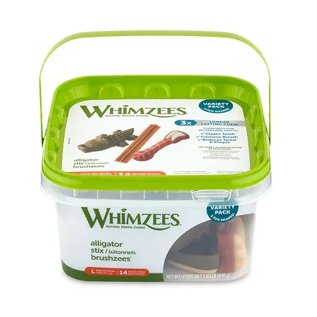 Whimzees Brushzees Dog Treat Variety Value Box Lx14 Large