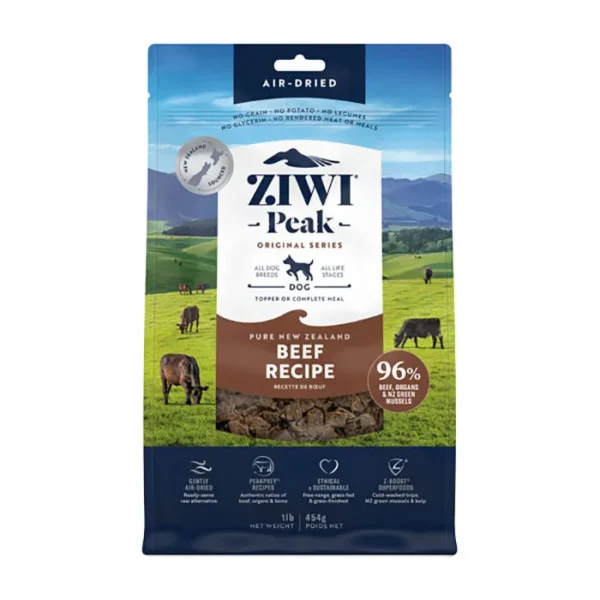 Ziwi Peak Air Dried Beef Adult Dog Food 454g