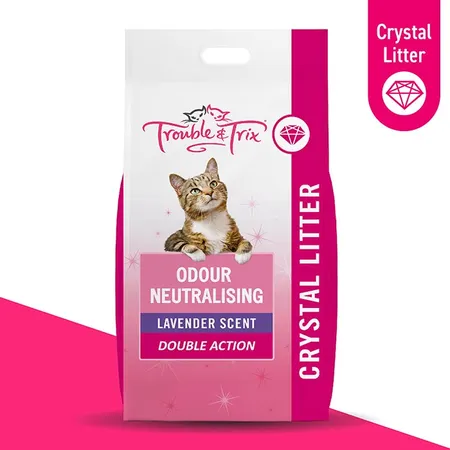 Trouble & Trix Cat Litter Crystal Lavender 15L